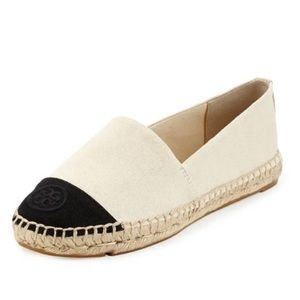 Tory Burch - Canvas Colorblock Espadrille Flat shoes - Dulce de leche size 10M